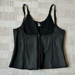 Black Women's Shapewear Faja waist trainer Top